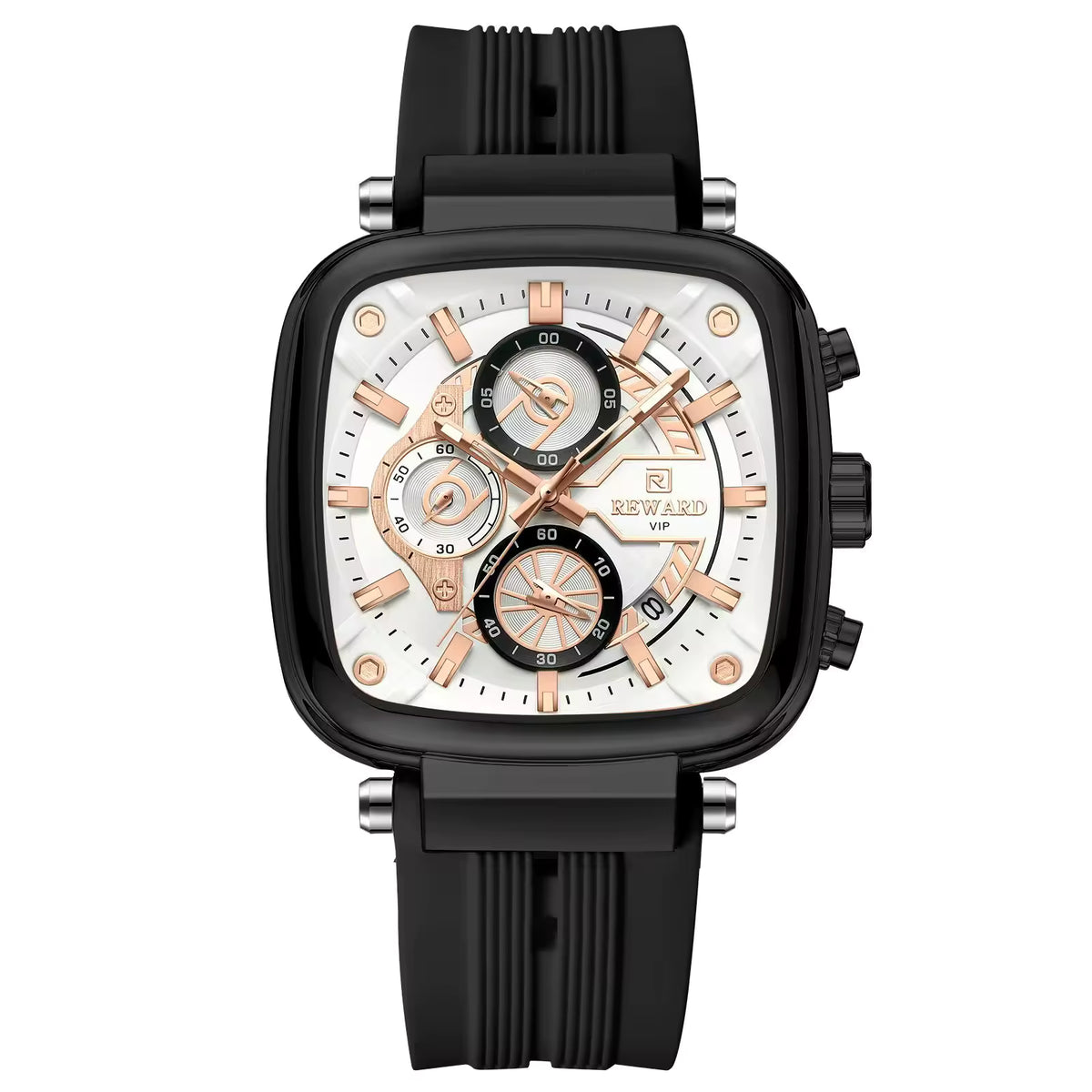 Timeless Men’s Square Chronograph Watch