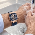 Timeless Men’s Square Chronograph Watch