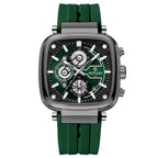 Timeless Men’s Square Chronograph Watch