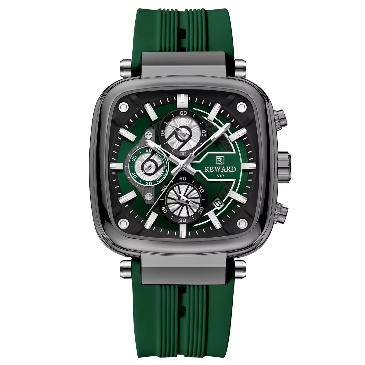 Timeless Men’s Square Chronograph Watch
