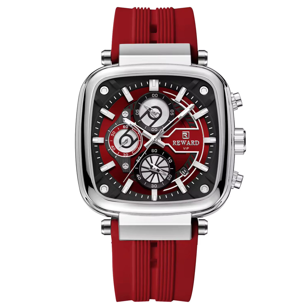 Timeless Men’s Square Chronograph Watch