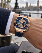 Timeless Men’s Square Chronograph Watch