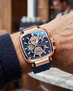 Timeless Men’s Square Chronograph Watch